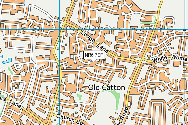 NR6 7EF map - OS VectorMap District (Ordnance Survey)