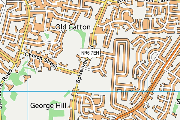 NR6 7EH map - OS VectorMap District (Ordnance Survey)