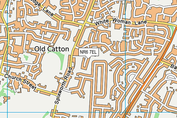 NR6 7EL map - OS VectorMap District (Ordnance Survey)