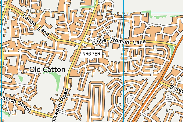 NR6 7ER map - OS VectorMap District (Ordnance Survey)