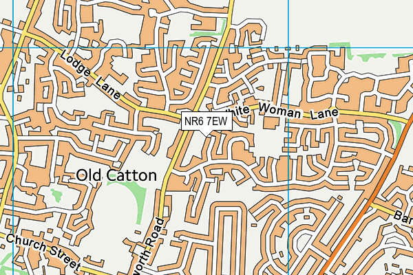 NR6 7EW map - OS VectorMap District (Ordnance Survey)