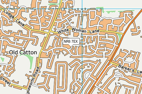 NR6 7EX map - OS VectorMap District (Ordnance Survey)