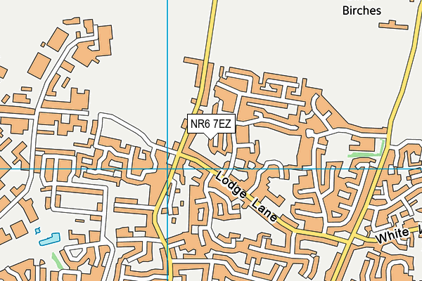 NR6 7EZ map - OS VectorMap District (Ordnance Survey)