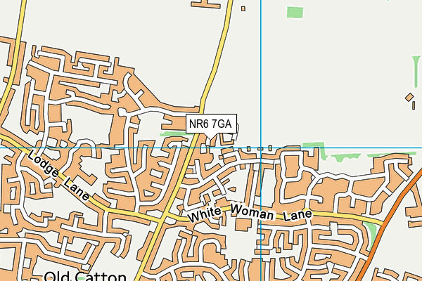 NR6 7GA map - OS VectorMap District (Ordnance Survey)