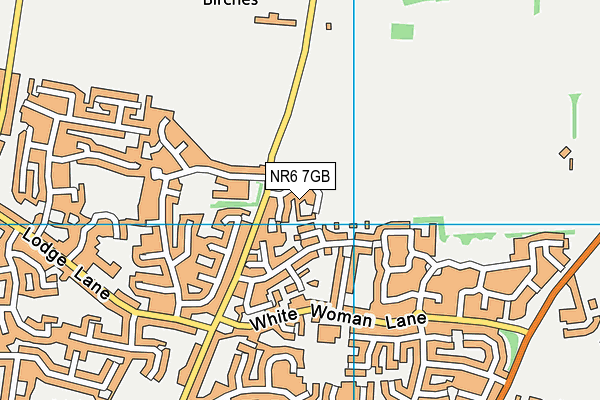 NR6 7GB map - OS VectorMap District (Ordnance Survey)