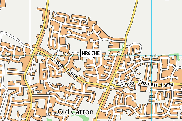 NR6 7HE map - OS VectorMap District (Ordnance Survey)