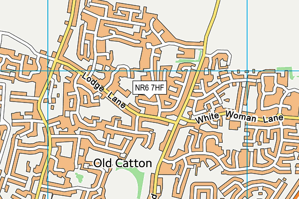 NR6 7HF map - OS VectorMap District (Ordnance Survey)