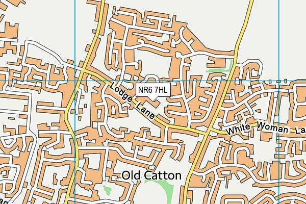 Lodge Lane Infant School map (NR6 7HL) - OS VectorMap District (Ordnance Survey)