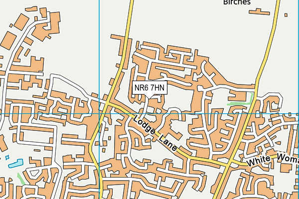 NR6 7HN map - OS VectorMap District (Ordnance Survey)