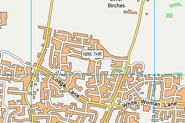 NR6 7HR map - OS VectorMap District (Ordnance Survey)