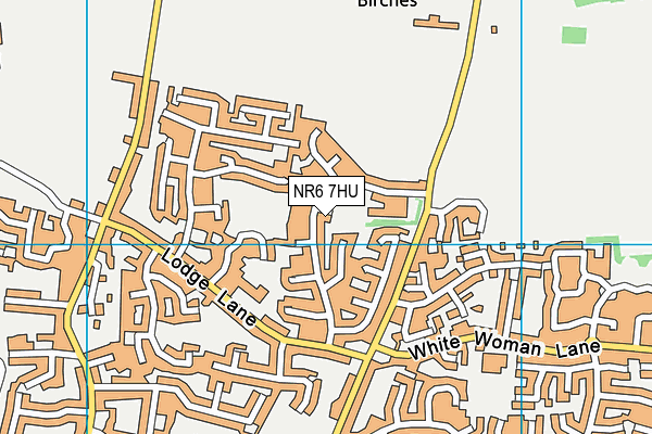 NR6 7HU map - OS VectorMap District (Ordnance Survey)