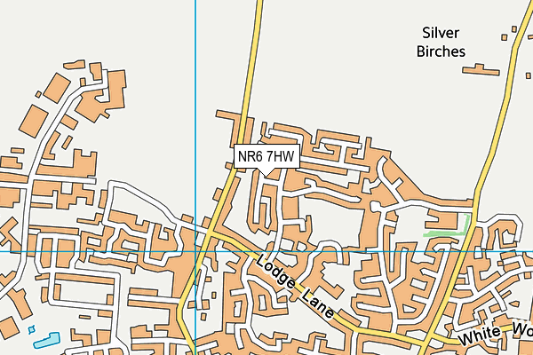 NR6 7HW map - OS VectorMap District (Ordnance Survey)