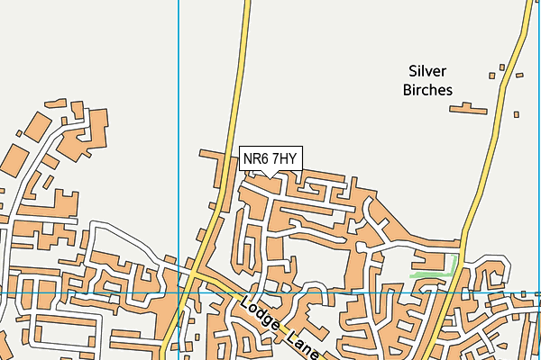 NR6 7HY map - OS VectorMap District (Ordnance Survey)