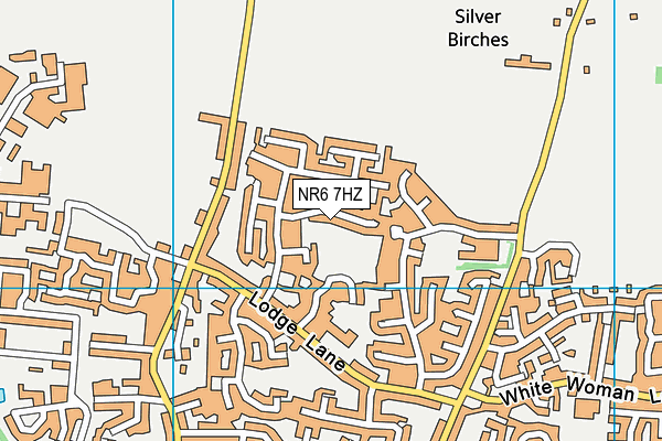 NR6 7HZ map - OS VectorMap District (Ordnance Survey)