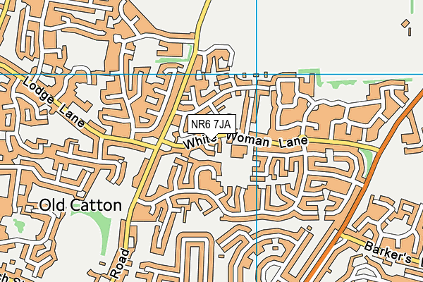 NR6 7JA map - OS VectorMap District (Ordnance Survey)