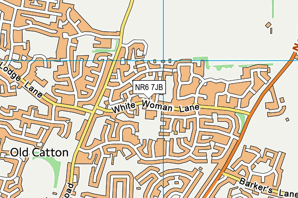 NR6 7JB map - OS VectorMap District (Ordnance Survey)