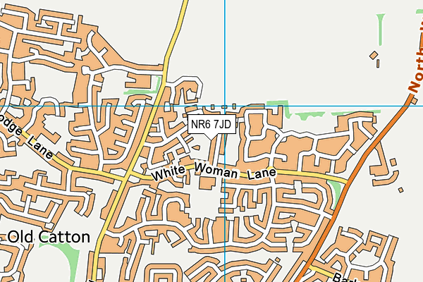 NR6 7JD map - OS VectorMap District (Ordnance Survey)