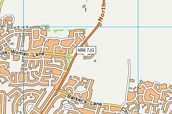 NR6 7JG map - OS VectorMap District (Ordnance Survey)