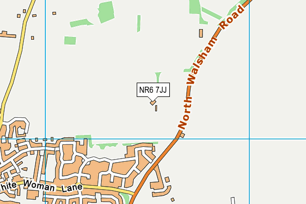 NR6 7JJ map - OS VectorMap District (Ordnance Survey)