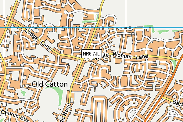 NR6 7JL map - OS VectorMap District (Ordnance Survey)