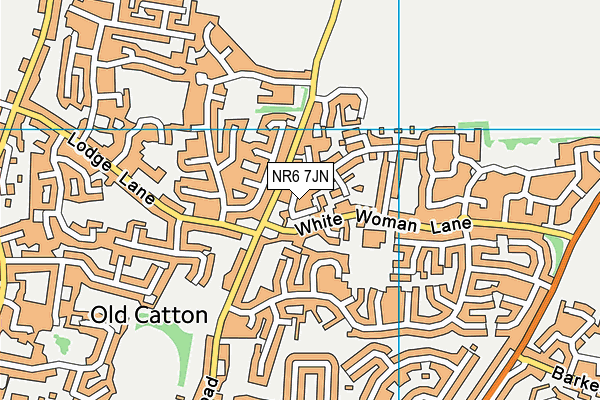 NR6 7JN map - OS VectorMap District (Ordnance Survey)