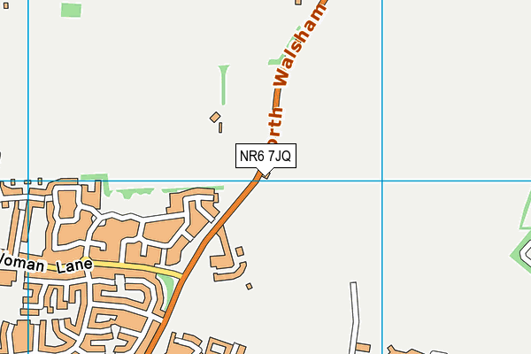 NR6 7JQ map - OS VectorMap District (Ordnance Survey)