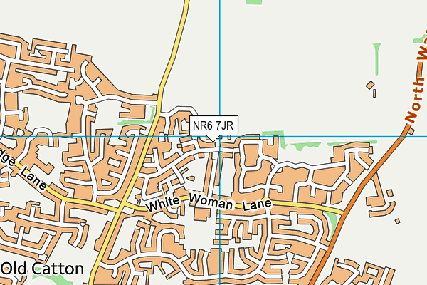 NR6 7JR map - OS VectorMap District (Ordnance Survey)