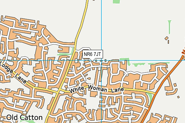 NR6 7JT map - OS VectorMap District (Ordnance Survey)