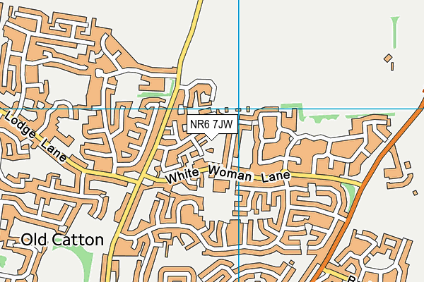 NR6 7JW map - OS VectorMap District (Ordnance Survey)
