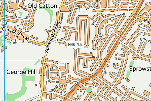 NR6 7LE map - OS VectorMap District (Ordnance Survey)