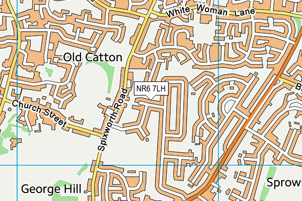 NR6 7LH map - OS VectorMap District (Ordnance Survey)