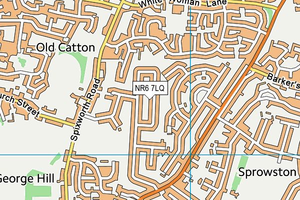 NR6 7LQ map - OS VectorMap District (Ordnance Survey)