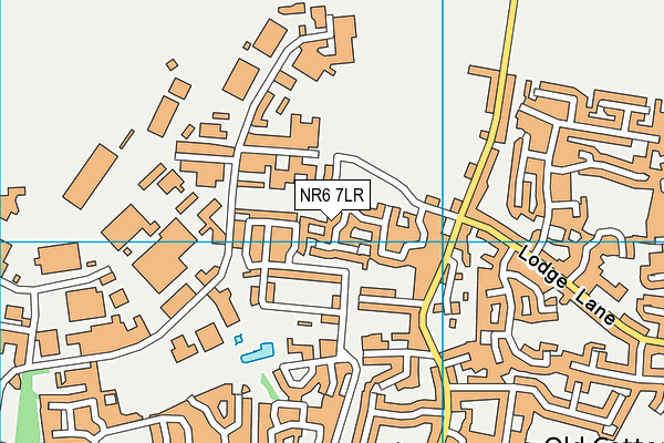 NR6 7LR map - OS VectorMap District (Ordnance Survey)