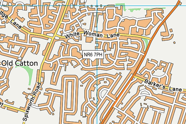 NR6 7PH map - OS VectorMap District (Ordnance Survey)