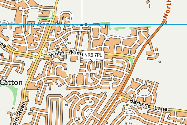 NR6 7PL map - OS VectorMap District (Ordnance Survey)
