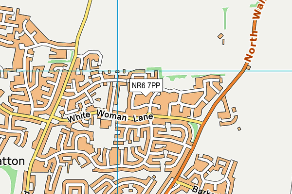 NR6 7PP map - OS VectorMap District (Ordnance Survey)