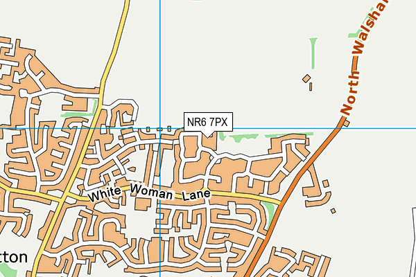 NR6 7PX map - OS VectorMap District (Ordnance Survey)