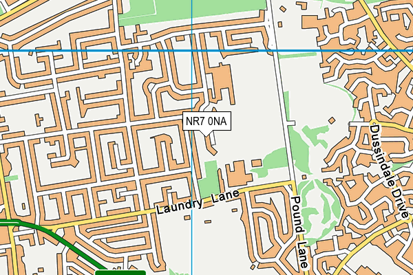 NR7 0NA map - OS VectorMap District (Ordnance Survey)