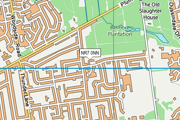 NR7 0NN map - OS VectorMap District (Ordnance Survey)