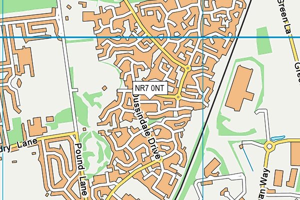 NR7 0NT map - OS VectorMap District (Ordnance Survey)