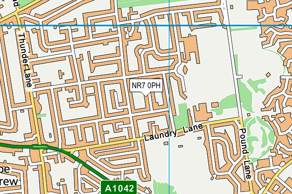 NR7 0PH map - OS VectorMap District (Ordnance Survey)