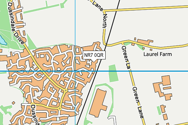 NR7 0QR map - OS VectorMap District (Ordnance Survey)