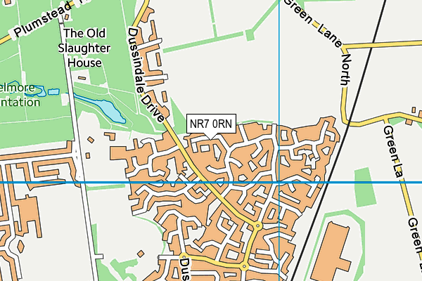 NR7 0RN map - OS VectorMap District (Ordnance Survey)