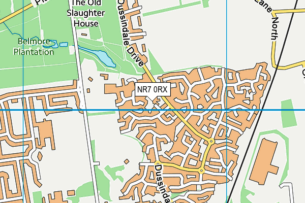 NR7 0RX map - OS VectorMap District (Ordnance Survey)