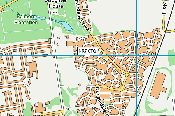 NR7 0TQ map - OS VectorMap District (Ordnance Survey)