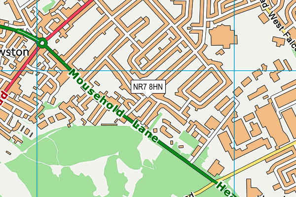 NR7 8HN map - OS VectorMap District (Ordnance Survey)