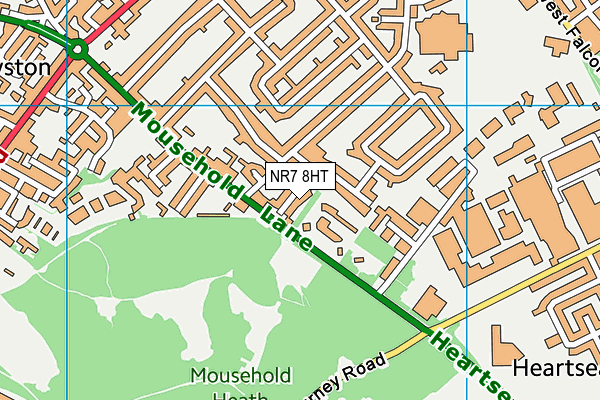 NR7 8HT map - OS VectorMap District (Ordnance Survey)