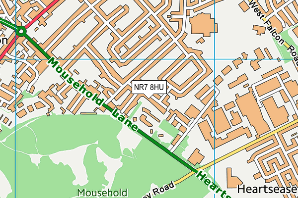 NR7 8HU map - OS VectorMap District (Ordnance Survey)