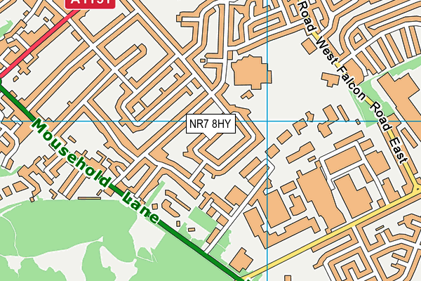 NR7 8HY map - OS VectorMap District (Ordnance Survey)