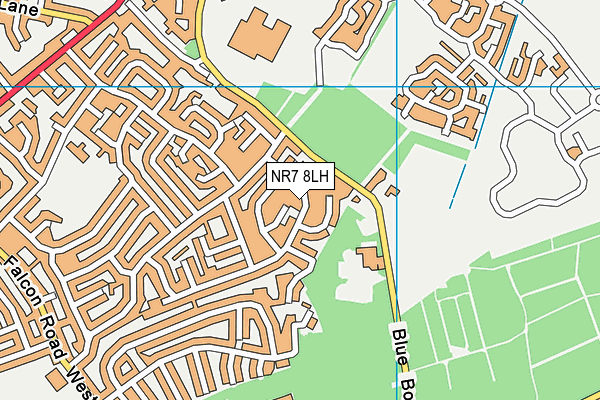 NR7 8LH map - OS VectorMap District (Ordnance Survey)